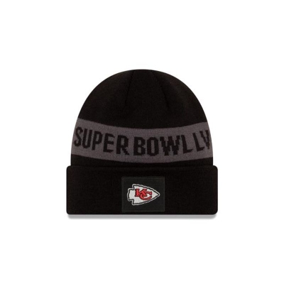 Kansas City Chiefs Gorra | New Era NFL Super Bowl Lv Cuff Knit Beanie Mexico - Negros